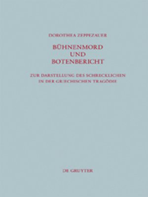 cover image of Bühnenmord und Botenbericht